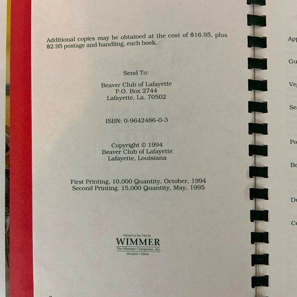 Cajun Men Cook Spiral-Bound Cookbook 1995 Recipes Stories Louisiana - Picture 4 of 12